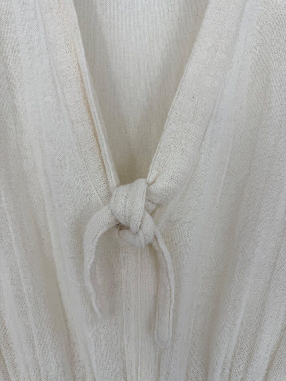 Free People Bell Sleeve Cream Romper Playsuit S| Boho Coastal Cowgirl Whimsigoth - Picture 6 of 16